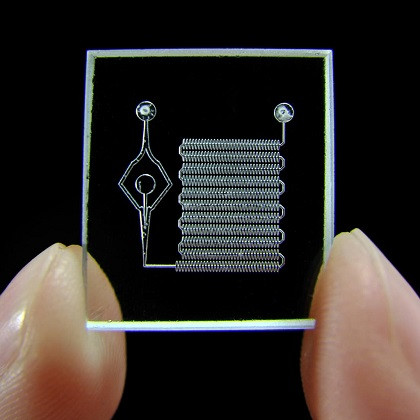 Miniaturized Lab-on-a-Chip for real-time Chemical Analysis of Liquids
